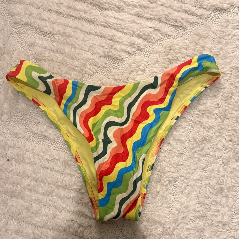 Monday Swimwear Yellow Bikini Bottom - Small